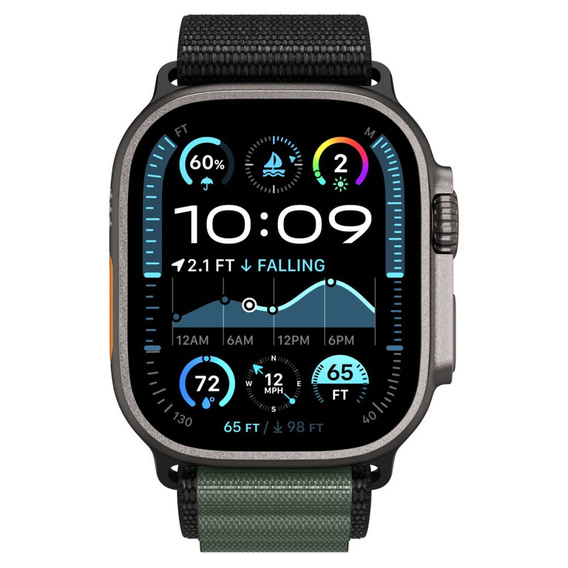Spigen WBF1 szíj Apple Watch 8/9/10/11/SE/Ultra 1/2 (44/45/46/49 mm) készülékekhez