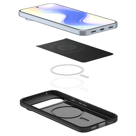 Spigen Thin Fit MagSafe tok Google Pixel 10 Pro XL-hez, fekete