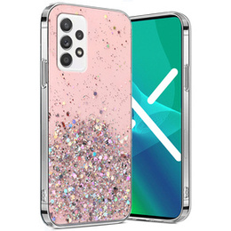 Telefontok a Samsung Galaxy A52 / A52s, Glittery, rózsaszín
