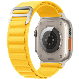 Nylon szíj Apple Watch 1/2/3/4/4/5/6/7/8/SE/ULTRA 42/44/45/45/49mm, sárga