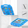 Gyermek tok Lenovo Tab M10 X505F X605F / Tab P10-X705F/L / Huawei T5 10.1, Cute Patterns, állvánnyal, kék