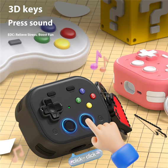 Retro konzol tok szívcímkével az AirPods Pro 3 készülékhez