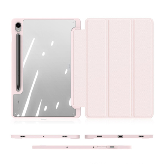 Tok Samsung Galaxy Tab S10 Lite / S10 FE / S9 FE, Dux Ducis TOBY, rózsaszín