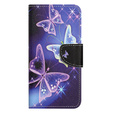 Pattintható tok a Samsung Galaxy M15 5G, Wallet, Sparkling Butterflies