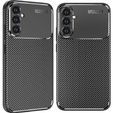 Szilikon tok a Samsung Galaxy A17 5G készülékhez, kameravédelemmel, fekete színben