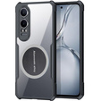 Tok OnePlus Nord CE4 Lite, mágneses lemezzel, átlátszó / fekete
