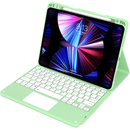 Tok + billentyűzet iPad Air 10.9 4 2020 / 5 2022, Touchpad, zöld