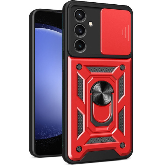 Telefontok a Samsung Galaxy S23 FE, CamShield Slide, piros