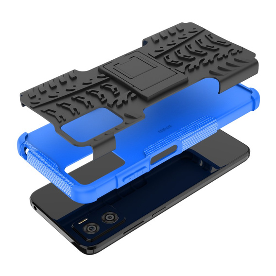 Telefontok a Motorola Moto E22 / E22i, Tire Armor, fekete / kék