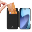 Dux Ducis tok iPhone Air, Skin Pro, pánttal, kártyafoglalattal, fekete
