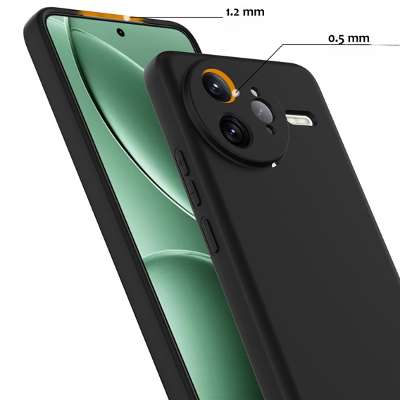 Telefontok a Xiaomi Poco F7 Ultra, Silicone MagSafe, fekete