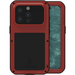 Love Mei Telefontok a iPhone 15 Pro, armored with glass, piros