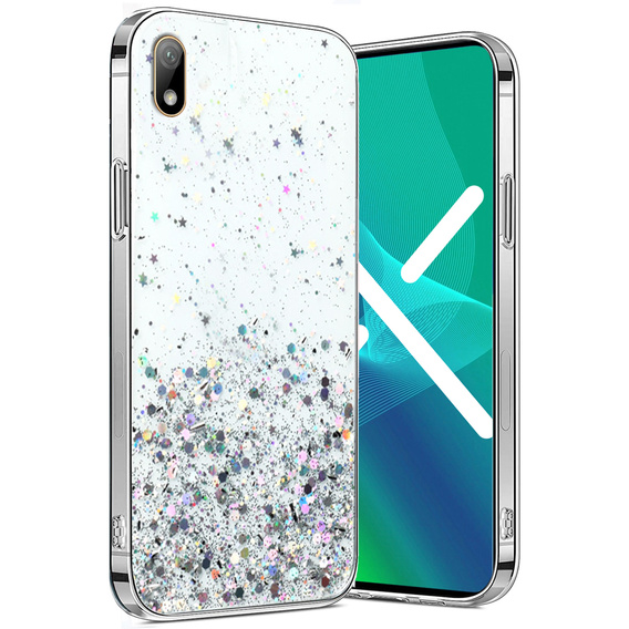 Telefontok a Huawei Y5 2019, Glittery, átlátszó