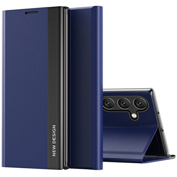 Pattintható tok a Samsung Galaxy A35 5G, Side Magnetic, sötétkék