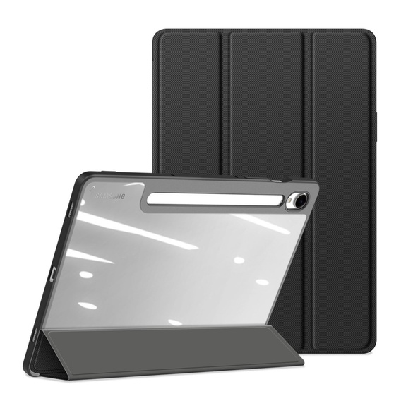 Tok Samsung Galaxy Tab S10 Lite / S10 FE / S9 FE, Dux Ducis TOBY, fekete
