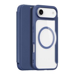 Dux Ducis tok iPhone Air, Skin X Pro, pánttal, MagSafe-hoz, tengerészkék