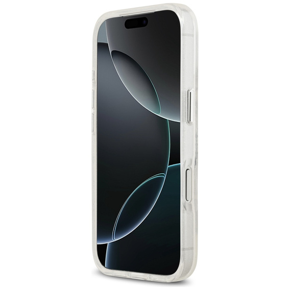 Karl Lagerfeld IML Glitter Karl és Choupette MagSafe tok iPhone 17 Pro készülékhez