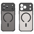 Matt tok iPhone 17 Pro Max készülékhez, MagSafe, kameravédelemmel, fekete