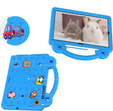 Gyermek tok Samsung Galaxy Tab S6 Lite 10.4 2020/2022 / Tab A7 2020 T500 / T505 / Tab S6 T860/T865, Cute Patterns, állvánnyal, kék