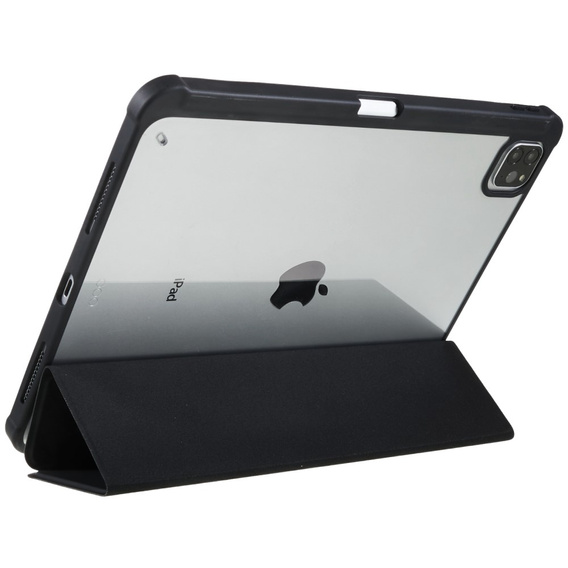 Tok iPad Pro 12.9" 2022/2021/2020 (6/5/4 gen.), Smartcase Hybrid, tolltartó résszel, fekete