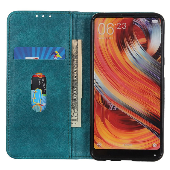 Pattintható tok OnePlus Nord CE4 Lite, Split Leather, zöld