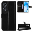 Pattintható tok a Oppo A60, Crazy Horse Wallet, fekete