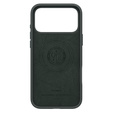 Spigen tok iPhone 17 Pro készülékhez, Szilikon Fit MagSafe, Abyss zöld