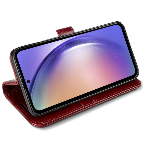 Pattintható tok a Samsung Galaxy A54 5G, Wallet, do MagSafe, piros