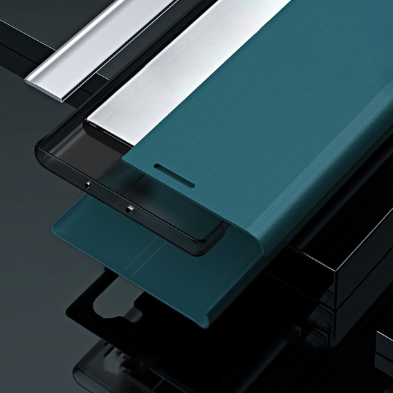 Pattintható tok a Samsung Galaxy A33 5G, Side Magnetic, zöld