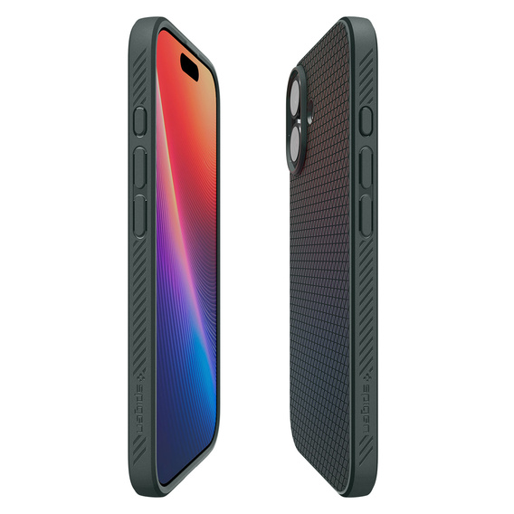 Spigen Liquid Air tok iPhone 17 készülékhez, mélységzöld