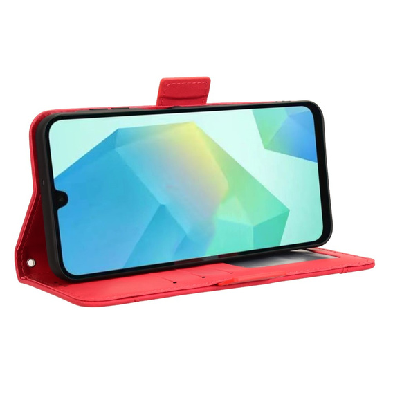 Pattintható tok a Samsung Galaxy A16, Card Slot, piros