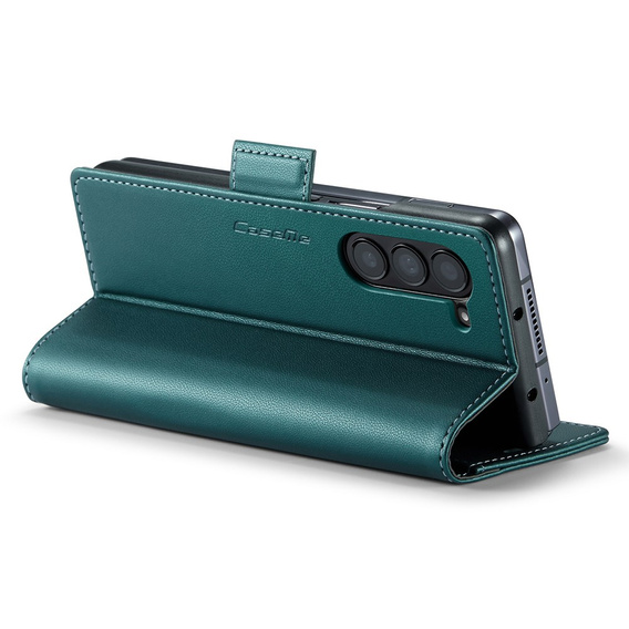 CASEME flip tok Samsung Galaxy Z Fold6 5G, Litchi Wallet, zöld