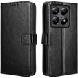 Pattintható tok a Xiaomi 14T, Crazy Horse Wallet, fekete