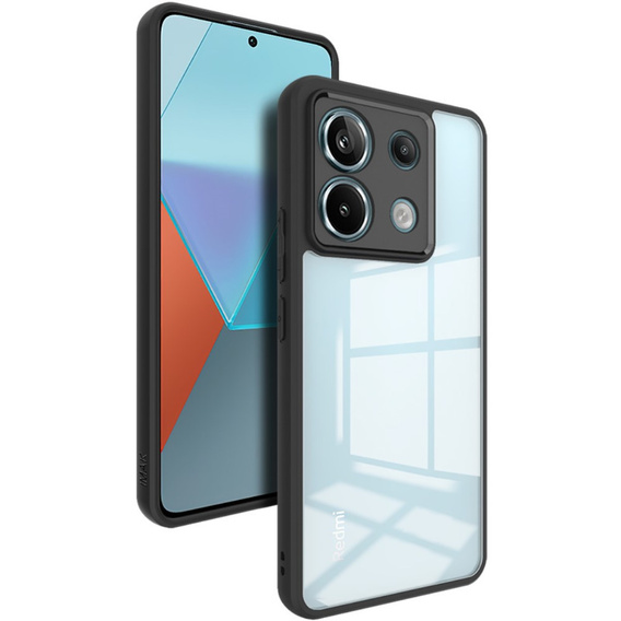 IMAK tok Xiaomi Redmi Note 13 Pro 5G, UX-9A Series, átlátszó / fekete