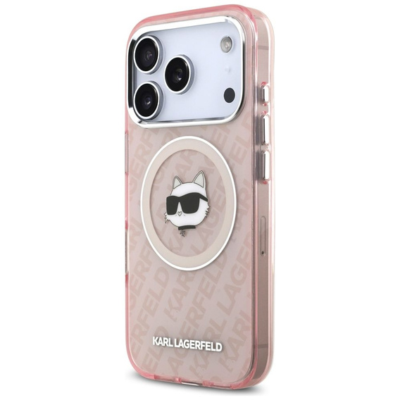 Karl Lagerfeld IML Choupette Head Logo MagSafe telefonhuzat iPhone 17 Pro Max készülékhez