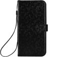 Flap tok Xiaomi Redmi A5, Wallet Rhombus, fekete