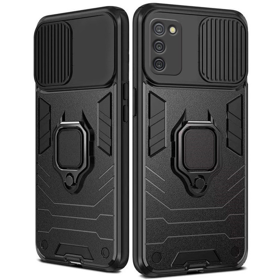 Telefontok a Samsung Galaxy A03s, KickStand Camera Lens, kék