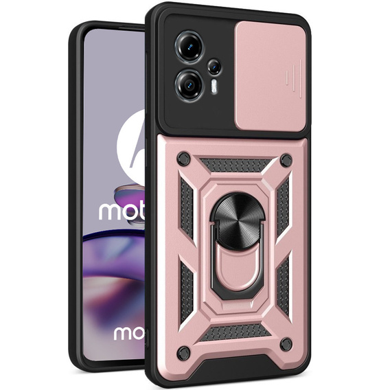Telefontok a Motorola Moto G13 / G23, CamShield Slide, rózsaszín rose gold