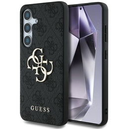 GUESS Telefontok a Samsung Galaxy S25, 4G Big Metal Logo, fekete