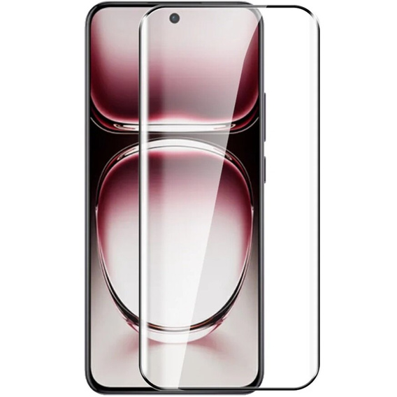 3D edzett üveg Oppo Reno 12 készülékhez, fekete keret