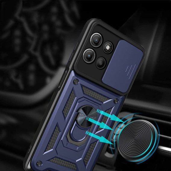 Telefontok a Motorola Moto G15 / Motorola Moto G15 Power, CamShield Slide, kék