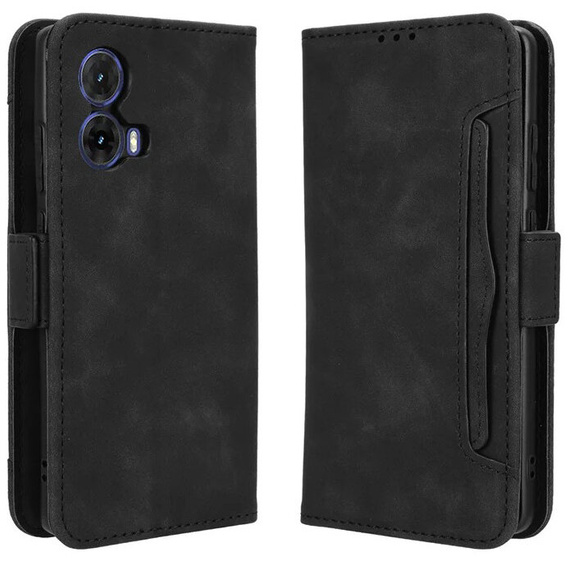 Pattintható tok a Motorola Moto G85, Card Slot, fekete
