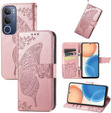 Pattintható tok a Vivo Y19s, Butterfly, rózsaszín rose gold