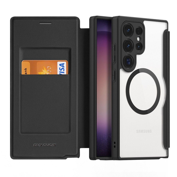 Dux Ducis Telefontok a Samsung Galaxy S24 Ultra, Skin X Pro, MagSafe, fekete