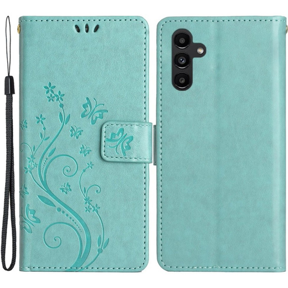 Pattintható tok a Samsung Galaxy A14 4G/5G, Mandala Flower, zöld