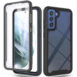 Tok Samsung Galaxy S21 FE készülékhez, Shockproof, fóliával, kék