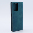 Telefontok a Xiaomi Redmi Note 12 4G, ERBORD Vintage, pénztárca patenttal, kék