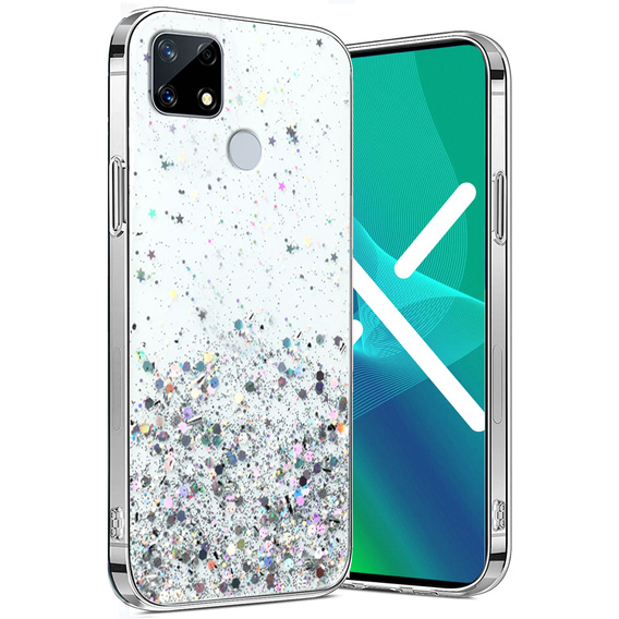 Telefontok a Realme 7i, Glittery, átlátszó