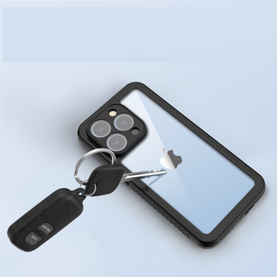 IP68 vízálló tok a iPhone 15 Pro, fekete