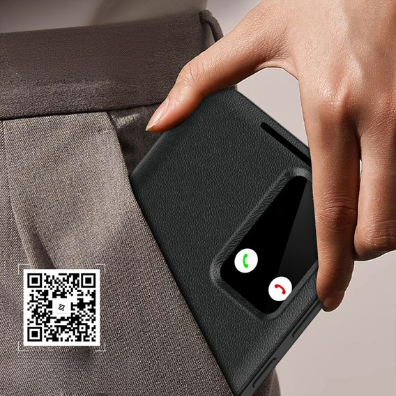 Flip tok Samsung Galaxy S25 Edge, Smart View Wallet, fekete